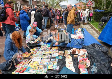 Fête du Roi 27 avril West Amsterdam Banque D'Images