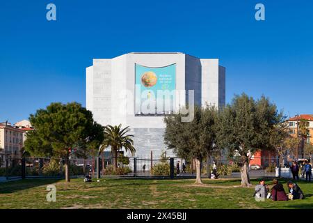 Nice, France - mars 26 2019 : le Théâtre National de Nice est un théâtre situé dans la ville de Nice, dans les Alpes-Maritimes. Il a été construit dans le Paill Banque D'Images