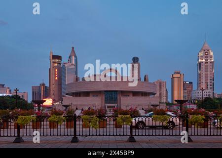 Shanghai, Chine - 10 août 2018 : le Musée de Shanghai est un musée d'art chinois ancien, situé sur la place du peuple dans le district de Huangpu. Rebu Banque D'Images