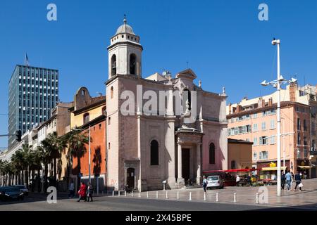 Toulon, France - 24 mars 2019 : L'église Saint-François-de-Paule est une église catholique érigée en 1744. C'est moi Banque D'Images