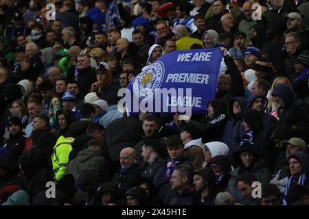 Preston le lundi 29 avril 2024. Les fans de Leicester City lors du Sky Bet Championship match entre Preston North End et Leicester City à Deepdale, Preston le lundi 29 avril 2024. (Photo : James Holyoak | mi News) crédit : MI News & Sport /Alamy Live News Banque D'Images