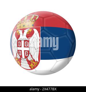 Serbie football ballon de football illustration Banque D'Images