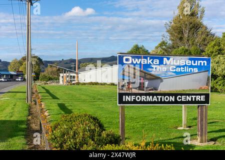 Owaka Museum & information Centre, Campbell Street, Owaka, la côte des Catlins, Otago, nouvelle-Zélande Banque D'Images