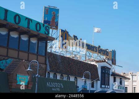 Alioto's and Fishermen's Grotto Building, côte de San Francisco Banque D'Images