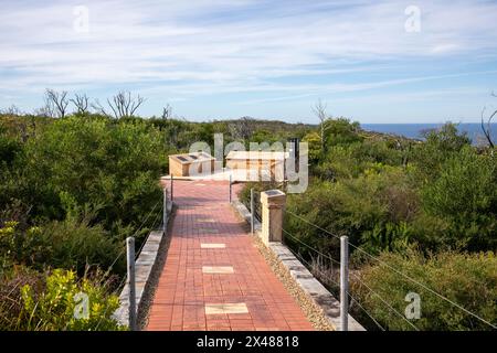 Memorial Walk histoire australienne des batailles et des conflits et mémoriaux au personnel de la défense qui ont péri, Manly, Sydney, Australie Banque D'Images