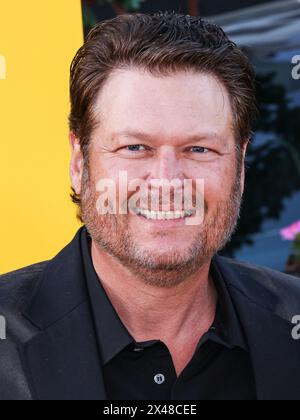 HOLLYWOOD, LOS ANGELES, CALIFORNIE, États-Unis - AVRIL 30 : Blake Shelton arrive à la première de Los Angeles de Universal Pictures 'The Fall Guy' qui s'est tenue au Dolby Theatre le 30 avril 2024 à Hollywood, Los Angeles, Californie, États-Unis. (Photo de Xavier Collin/image Press Agency) Banque D'Images