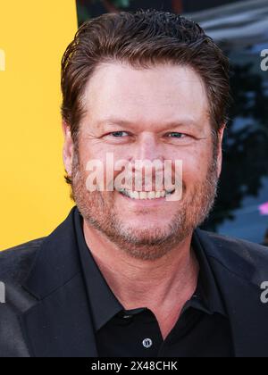 HOLLYWOOD, LOS ANGELES, CALIFORNIE, États-Unis - AVRIL 30 : Blake Shelton arrive à la première de Los Angeles de Universal Pictures 'The Fall Guy' qui s'est tenue au Dolby Theatre le 30 avril 2024 à Hollywood, Los Angeles, Californie, États-Unis. (Photo de Xavier Collin/image Press Agency) Banque D'Images