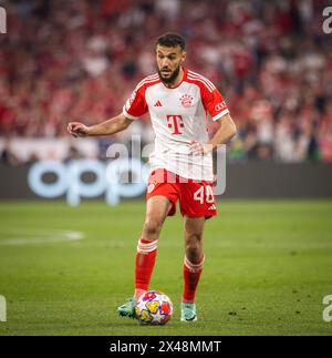 Munich, Allemagne. 30 avril 2024. Noussair Mazraoui (Muenchen) FC Bayern Munich - Real Madrid FC Bayern München - Real Madrid 30.04.2024 Copyright ( Banque D'Images