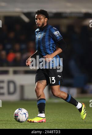 Bergame, Italie. 24 avril 2024. Ederson d'Atalanta lors de la demi-finale de la Coppa Italia 2nd Leg match au Gewiss Stadium, Bergame. Le crédit photo devrait se lire : Jonathan Moscrop/Sportimage crédit : Sportimage Ltd/Alamy Live News Banque D'Images