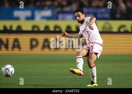 Bergame, Italie. 24 avril 2024. Giacomo Bonaventura de l'ACF Fiorentinaduring le match de 2e manche de la demi-finale de la Coppa Italia au Gewiss Stadium, Bergame. Le crédit photo devrait se lire : Jonathan Moscrop/Sportimage crédit : Sportimage Ltd/Alamy Live News Banque D'Images