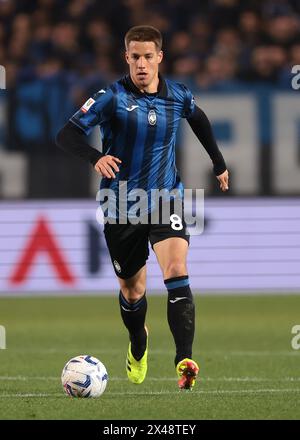 Bergame, Italie. 24 avril 2024. Mario Pasalic d'Atalanta lors du match de 2e manche de la demi-finale de la Coppa Italia au Gewiss Stadium, Bergame. Le crédit photo devrait se lire : Jonathan Moscrop/Sportimage crédit : Sportimage Ltd/Alamy Live News Banque D'Images