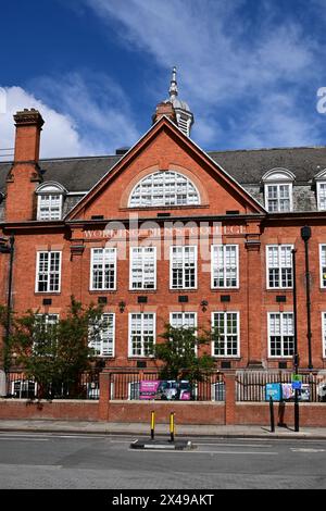 Working Men's College, Crowndale Road, Camden, Londres, Angleterre, ROYAUME-UNI Banque D'Images