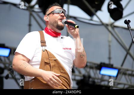 Taranto, Italie. 01 mai 2024. Parco Archeologico delle Mura Greche, Tarente, Italie, 01 mai 2024, Marte. Pendant le Concerto Primo Maggio a Taranto - Music concert Credit : Live Media Publishing Group/Alamy Live News Banque D'Images