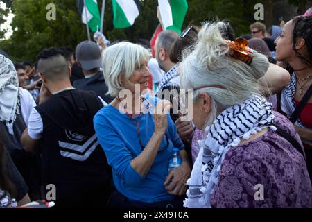 Revolutionäre 1. Manifestation de mai, Berlin, Südstern, palestine libre, *** manifestation du jour de mai révolutionnaire, Berlin, Südstern, palestine libre, Handelmann Banque D'Images