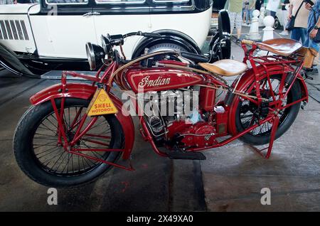 Indian Big Chief (1926) moto vintage, Europe Banque D'Images