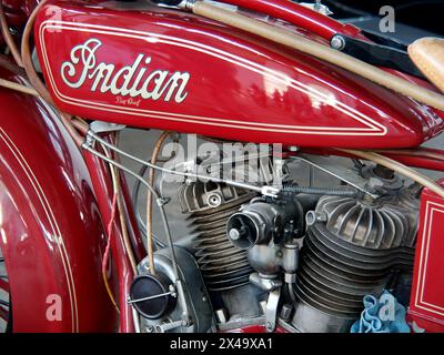 Indian Big Chief (1926) moto vintage, Europe Banque D'Images