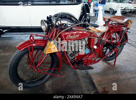 Indian Big Chief (1926) moto vintage, Europe Banque D'Images