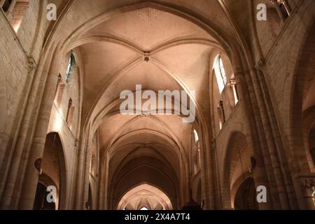 L’église Saint-Pierre de Montmartre est une église paroissiale catholique romaine située dans le 18e arrondissement de Paris, au sommet de la butte Mo Banque D'Images