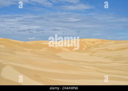 Grandes dunes de sable à Stockton Beach Banque D'Images