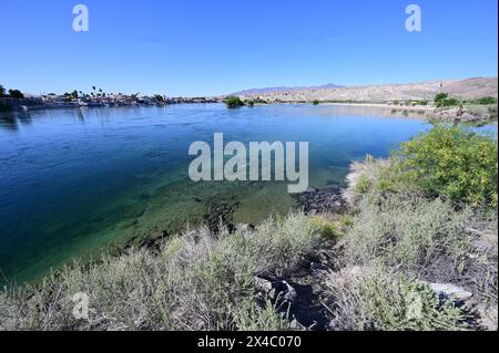 Big Bend of the Colorado State Recreation Area dans le Nevada. Banque D'Images