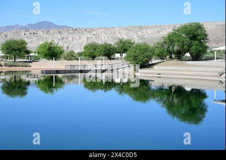 Big Bend of the Colorado State Recreation Area dans le Nevada. Banque D'Images