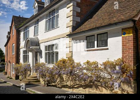 Fine English House à Mill Lane Warwick Town, Angleterre, Royaume-Uni Banque D'Images