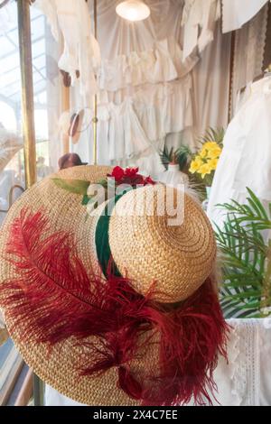 Angleterre, comté de Durham, Stanley. Musée Beamish. Chapeau. Banque D'Images