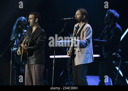 Rome, Italie. 01 mai 2024. Colapesce Dimartino lors du concert du 1er mai au Circus Maximus 2024, 1er mai 2024, Rome, Italie. Crédit : Agence photo indépendante/Alamy Live News Banque D'Images