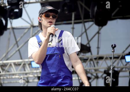 Taranto, Italie. 01 mai 2024. Malvax. Pendant le Concerto Primo Maggio a Taranto, concert de musique à Tarente, Italie, 01 mai 2024 crédit : Agence photo indépendante/Alamy Live News Banque D'Images