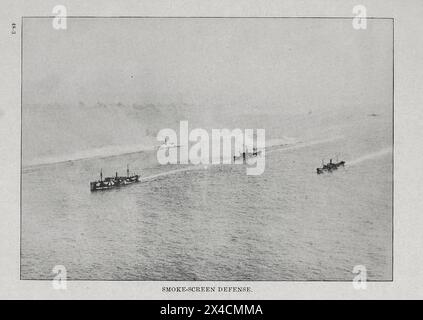 Protection contre les écrans de fumée contre les activités des sous-marins allemands sur la côte atlantique des États-Unis et du Canada par les États-Unis. Bureau des archives navales et bibliothèque date de publication 1920 Banque D'Images