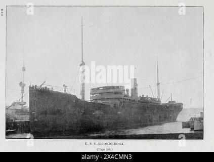 U. S. S. Ticonderoga tiré de ' activités sous-marines allemandes sur la côte atlantique des États-Unis et du Canada ' par les États-Unis. Bureau des archives navales et bibliothèque date de publication 1920 Banque D'Images