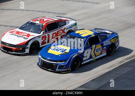 Dover, de, États-Unis. 28 avril 2024. Courses de Chase Elliott pour le WÃ¼rth 400 à Douvres, DE, États-Unis. (Crédit image : © Stephen A. Arce action Sports Ph/ASP) USAGE ÉDITORIAL SEULEMENT! Non destiné à UN USAGE commercial ! Banque D'Images