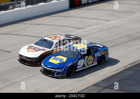 Dover, de, États-Unis. 28 avril 2024. Courses de Chase Elliott pour le WÃ¼rth 400 à Douvres, DE, États-Unis. (Crédit image : © Stephen A. Arce action Sports Ph/ASP) USAGE ÉDITORIAL SEULEMENT! Non destiné à UN USAGE commercial ! Banque D'Images