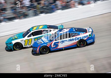 Dover, de, États-Unis. 28 avril 2024. Kyle Larson court pour le WÃ¼rth 400 à Douvres, DE, États-Unis. (Crédit image : © Stephen A. Arce action Sports Ph/ASP) USAGE ÉDITORIAL SEULEMENT! Non destiné à UN USAGE commercial ! Banque D'Images