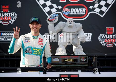 Dover, de, États-Unis. 28 avril 2024. Denny Hamlin remporte le WÃ¼rth 400 à Douvres, DE, USA. (Crédit image : © Stephen A. Arce action Sports Ph/ASP) USAGE ÉDITORIAL SEULEMENT! Non destiné à UN USAGE commercial ! Banque D'Images