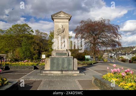 Le mémorial de guerre à Keswick, Cumbria, Royaume-Uni Banque D'Images