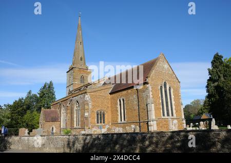 Église St Bartholomew, Greens Norton, Northamptonshire Banque D'Images