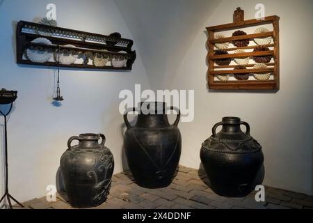 Salzbourg, Autriche. Coin cuisine au château de Hohensalzburg Banque D'Images