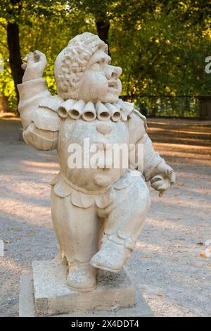 Salzbourg, Autriche. Jardin nain le plus ancien. Construit vers 1695. Ces étranges nains sont considérés comme des chefs-d'œuvre de marbre Banque D'Images