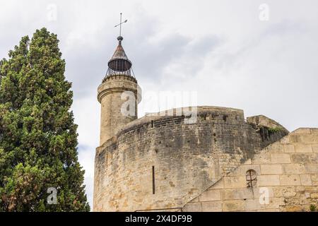 Aigues-mortes, Gard, Occitanie, France. La Tour de Constance. Banque D'Images