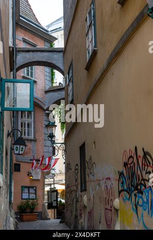 Vienne, Autriche - 22 juin 2023 : vue sur l'une des rues de Vienne Banque D'Images