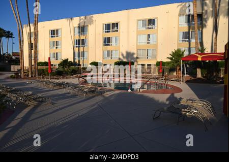 La piscine au Golden Nugget à Laughlin, Nevada. Banque D'Images