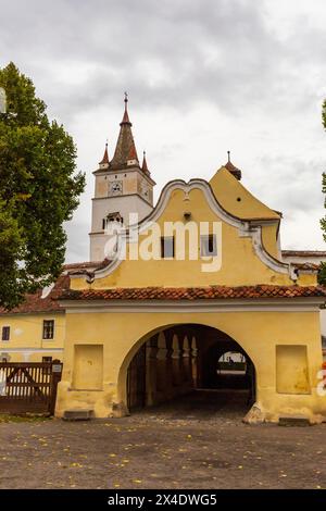 Roumanie, Transylvanie. Citadelle Rasnov. Extérieur fortifié classé au patrimoine mondial de l'UNESCO. Banque D'Images