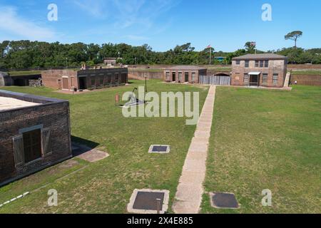 Historique Fort gaines Dauphin Island, Alabama. Banque D'Images