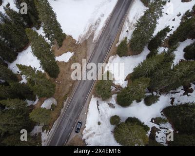 Snake Road à Passo Giau dans les Dolomites Alpes italiennes Banque D'Images