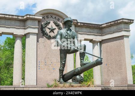 Texas Memorial Vicksburg National Military Park, Mississippi. Le sculpteur était Herring Coe, Lundgren et Maurer étaient les architectes. Banque D'Images