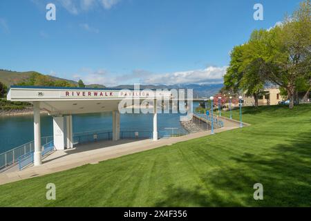 Chelan Riverwalk Park, État de Washington Banque D'Images