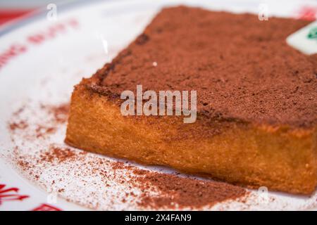 Le dessert classique des restaurants de thé de Hong Kong, Lew Nai Hua Banque D'Images