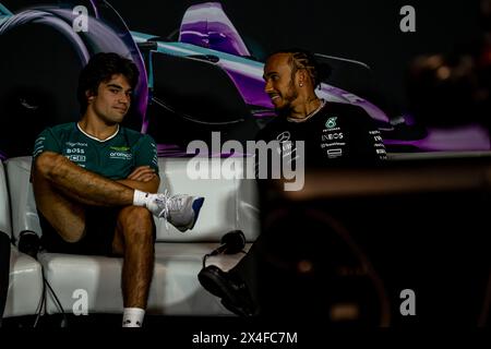 Miami, États-Unis, 02 mai, Lewis Hamilton, du Royaume-Uni, concourt pour Mercedes F1. The Build Up, round 06 du championnat de formule 1 2024. Crédit : Michael Potts/Alamy Live News Banque D'Images