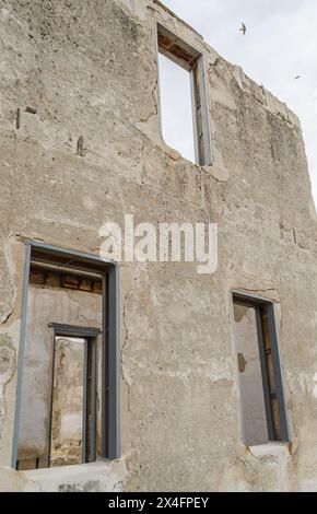 Les ruines de l'hôpital Post du site historique national de Fort Laramie, du poste de traite, du site diplomatique et de l'installation militaire dans le Wyoming, aux États-Unis Banque D'Images